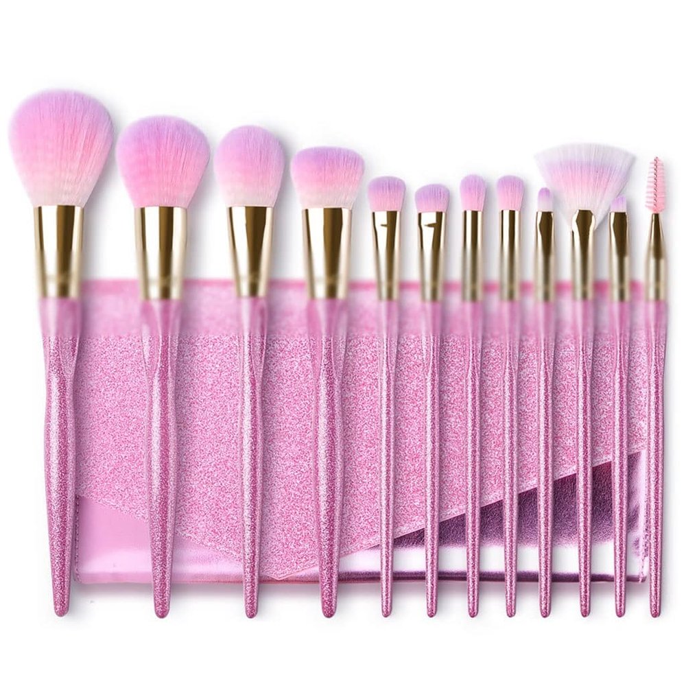 12pc Makeup Brush Set Complete Powder Brush Eye Shadow Brush Tool