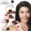 RC ROCHE 6 Pcs Double Claw Hair Clip Tooth Claw Clip Grip Tooth Jaw Clamps Thin Fine Hair Strong Hold No Slip Undo Clutchers for Women, Small Brown view 4