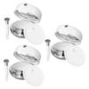 Wakauto 3pcs Mini Lip Balm Containers with Mirror Small Refillable Jars for Makeup DIY Lip Portable Travel Cosmetic Storage view 1