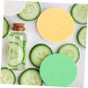 Baluue 50pcs Natural Round Facial Cleansing Sponges Portable Makeup Remover Pads Reusable Gentle Washing Powder for All Skin Types Deep and Remove Cosmetic Residue view 2