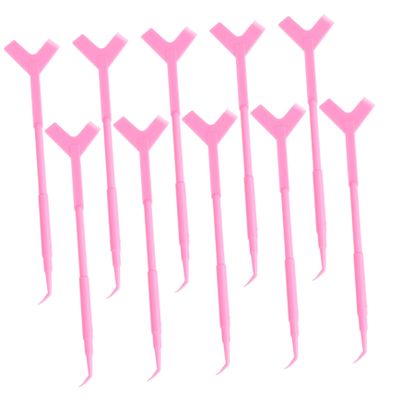 Baluue 10Pcs Lash Perm Brush Comb Eyelash Lift Tool for Home Salon Use Reusable Washable Separator with Pointed Head for Longer Thicker Natural Lashes