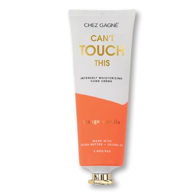 Chez Gagn Intensely Moisturizing Vegan Hand Cream  Jojoba Oil & Cocoa Butter, Non-Greasy, Fast-Absorbing, Anti-Aging Hand Crme, Made in USA, Paraben-Free (3.4oz, Orange Vanilla)
