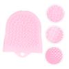 Ipetboom Silicone Face Cleansing Brush for Women Dual Sided Soft Facial Scrubber with Ergonomic Handheld Design Gentle Exfoliator for Deep Cleaning and Massage Portable Pink Skin Care Tool view 2