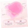 Ipetboom Silicone Face Cleansing Brush for Women Dual Sided Soft Facial Scrubber with Ergonomic Handheld Design Gentle Exfoliator for Deep Cleaning and Massage Portable Pink Skin Care Tool view 3