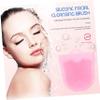 Ipetboom Silicone Face Cleansing Brush for Women Dual Sided Soft Facial Scrubber with Ergonomic Handheld Design Gentle Exfoliator for Deep Cleaning and Massage Portable Pink Skin Care Tool view 4