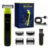 2025Beard & Body Hair Trimmer for Men [All-in-One] USB-C Fast Charging, Adjustable Comb,Groin & Ball Hair Painless Electric Shaver, Travel Razors, Dry Cordless Foil Shavers,Low Noise view 1