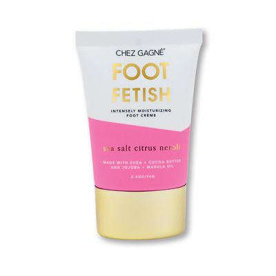 Chez Gagn Foot Crme, Intensive Moisturizing Foot Cream for Dry Feet & Cracked Heels, Vegan & Cruelty-Free, Non-Greasy Foot Lotion for All-Day Softness (3.4 oz, Sea Salt Citrus)