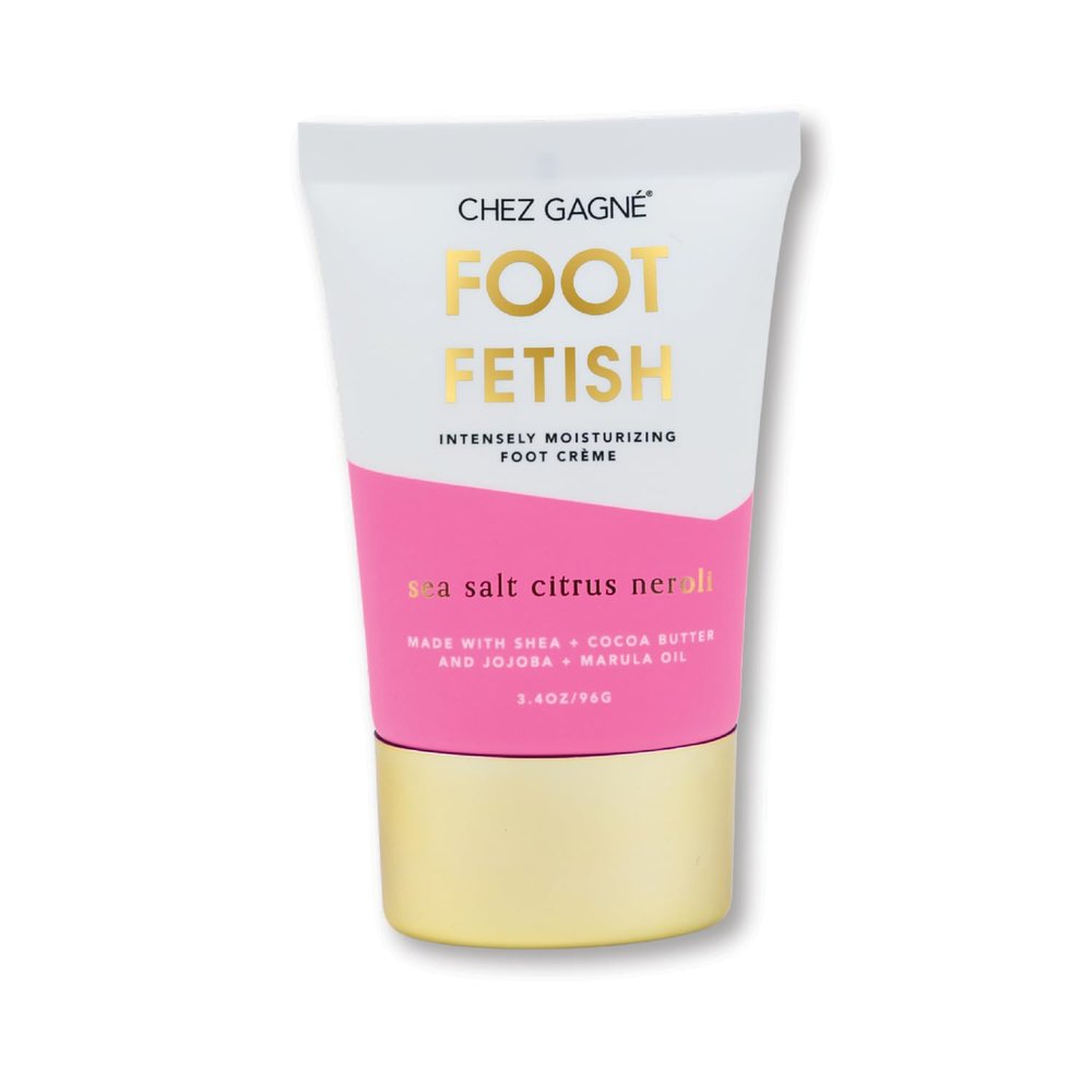 Chez Gagn Foot Crme, Intensive Moisturizing Foot Cream for Dry Feet & Cracked Heels, Vegan & Cruelty-Free, Non-Greasy Foot Lotion for All-Day Softness (3.4 oz, Sea Salt Citrus)