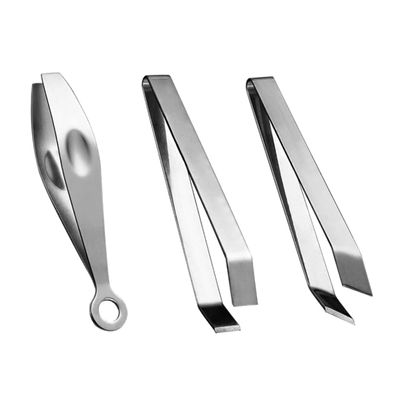 Baluue 3pcs Stainless Steel Poultry Hair Removal Tweezers with Flat and Angled Tips Pin Bone Fishbone Pullers for Kitchen Cooking and Food Preparation