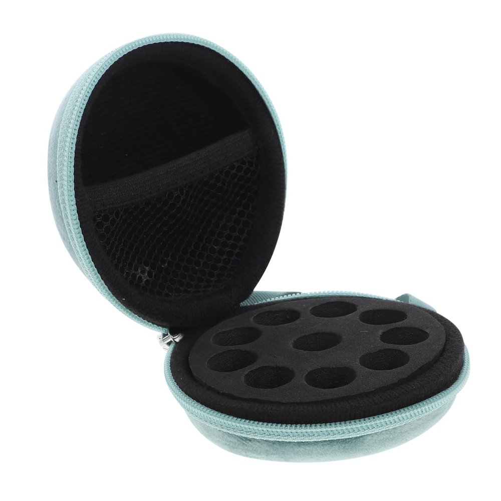 Beaupretty Portable Slot Velvet Essential Oil Carrying Case Compact Travel Storage Pouch for Bottles Lightweight Organizer Bag for Aromatherapy Oils Travelers