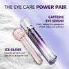 Eye Serum for Dark Circles and Puffiness, Caffeine Eye Serum Infused Collagen and Niacinamide with Ice Globe for Puffy Eyes Treatment for Women view 4