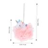 Baluue 2 Pcs Unicorn Loofah Bath Sponge Soft Exfoliating Shower Ball for Mesh Body Scrubber with Cute Animal Design Lightweight and Portable Bath Accessory view 2