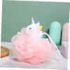 Baluue 2 Pcs Unicorn Loofah Bath Sponge Soft Exfoliating Shower Ball for Mesh Body Scrubber with Cute Animal Design Lightweight and Portable Bath Accessory view 3