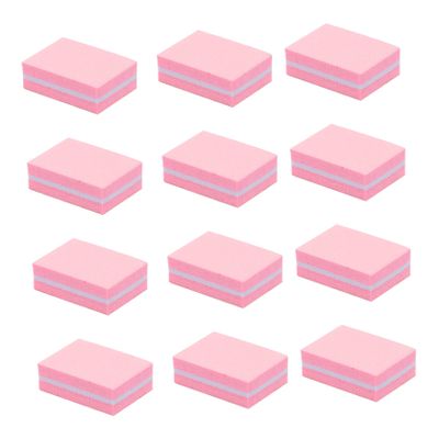 Pink Sponge Nail Files 50Pcs Buffer Blocks for Acrylic Nails