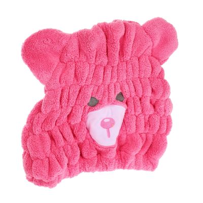 Beaupretty Coral Fleece Hair Towel Wrap Quick Absorbent Hair Drying Hat Soft Comfortable for Boys and Travel and Home Use