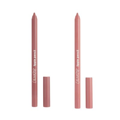 ColourPop Lippie Pencil Duo Lippie Lip Pencil in Beeper & Ashton (0.04 oz Each), High-Pigment, Creamy Matte Lip Liners for Long-Lasting Definition