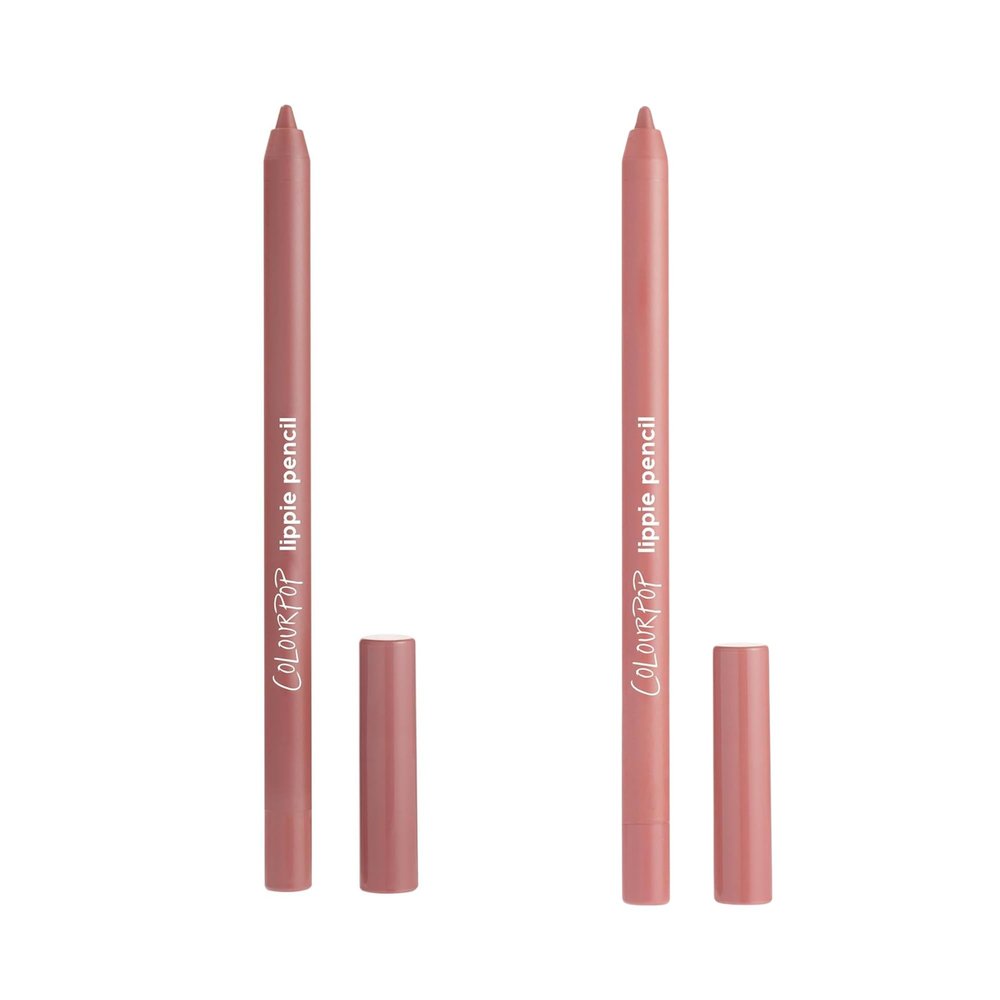 ColourPop Lippie Pencil Duo Lippie Lip Pencil in Beeper & Ashton (0.04 oz Each), High-Pigment, Creamy Matte Lip Liners for Long-Lasting Definition