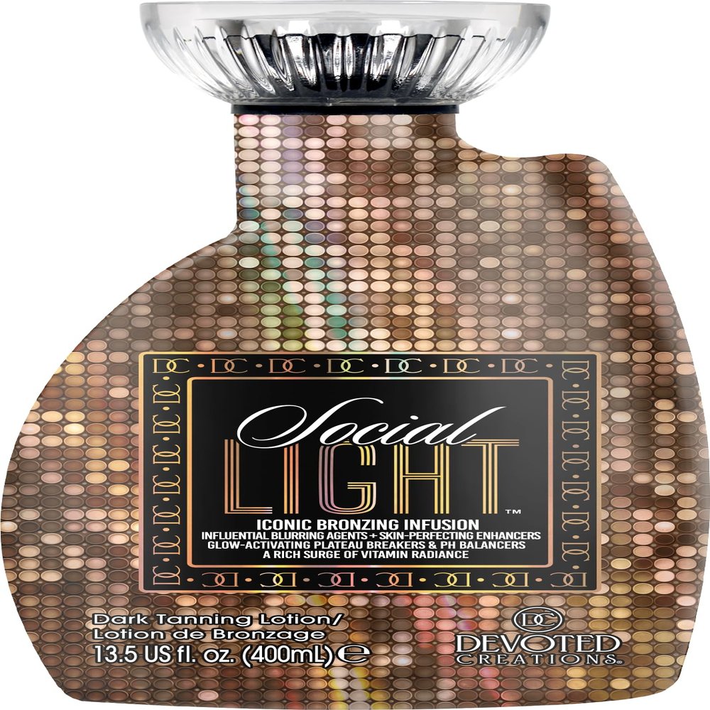Devoted Creations Social Light - Iconic Prestigious Bronzing Infusion Influential Dark Tanning Lotion