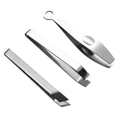 VALICLUD 3pcs Stainless Steel Hair Removing Pliers Pig Hair Puller Fish Bone Tweezers for Poultry Chicken Kitchen Use Precision Grip