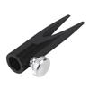 Ipetboom Aluminium Alloy Single Hole Pen Sharpener, Manual Pencil Sharpener for Home Use Compact Black for Eyebrow Eyeliner and Lip Pencils view 1