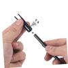 ETHZZLE Shape Aluminium Alloy Eyebrow Pencil Sharpener Portable Manual Brow and Makeup Pencil Sharpener for Home School Office Use and Safe Design view 3
