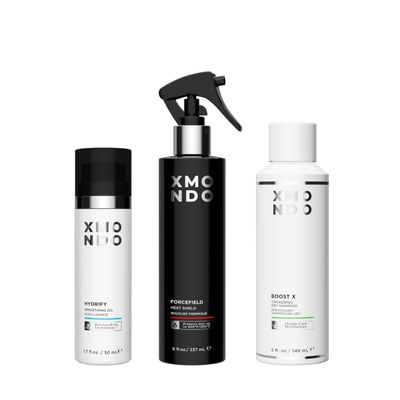 XMONDO Hair Extend My Blowout Kit | Heat Protectant Spray, UV Protectant Oil, and Dry Shampoo