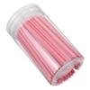 Baluue 100pcs Disposable Lipstick Brush Pink Plastic Lip Gloss Applicators Makeup Beauty Tools for Travel Professional Home Use Easy to Carry and Clean view 1