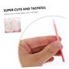 Baluue 100pcs Disposable Lipstick Brush Pink Plastic Lip Gloss Applicators Makeup Beauty Tools for Travel Professional Home Use Easy to Carry and Clean view 2