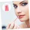 Baluue 100pcs Disposable Lipstick Brush Pink Plastic Lip Gloss Applicators Makeup Beauty Tools for Travel Professional Home Use Easy to Carry and Clean view 4