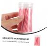 Healifty 100pcs Disposable Lip Gloss Applicator Brushes Precise Makeup Tool for Smooth Lipstick Application Pink Makeup Supplies for Home Professional Use view 4