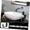 Baluue Safety Razor Stand Plastic Shaving Tool Holder for Razors and Brushes Multifunctional Grooming Accessory Organizer for Mens Bathroom Storage view 2