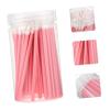 Didiseaon 100pcs Disposable Lip Brush Makeup Tool for Lipstick and Gloss Application Portable Pink Lipstick Applicators for Home Travel and Professional Use view 4