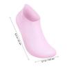 Healifty 4 Pairs Silicone Moisturizing Socks for Women Elastic Foot Care Gel Socks for Dry Cracked Skin in Pink and Nude Beauty Treatment for Smooth Feet view 2