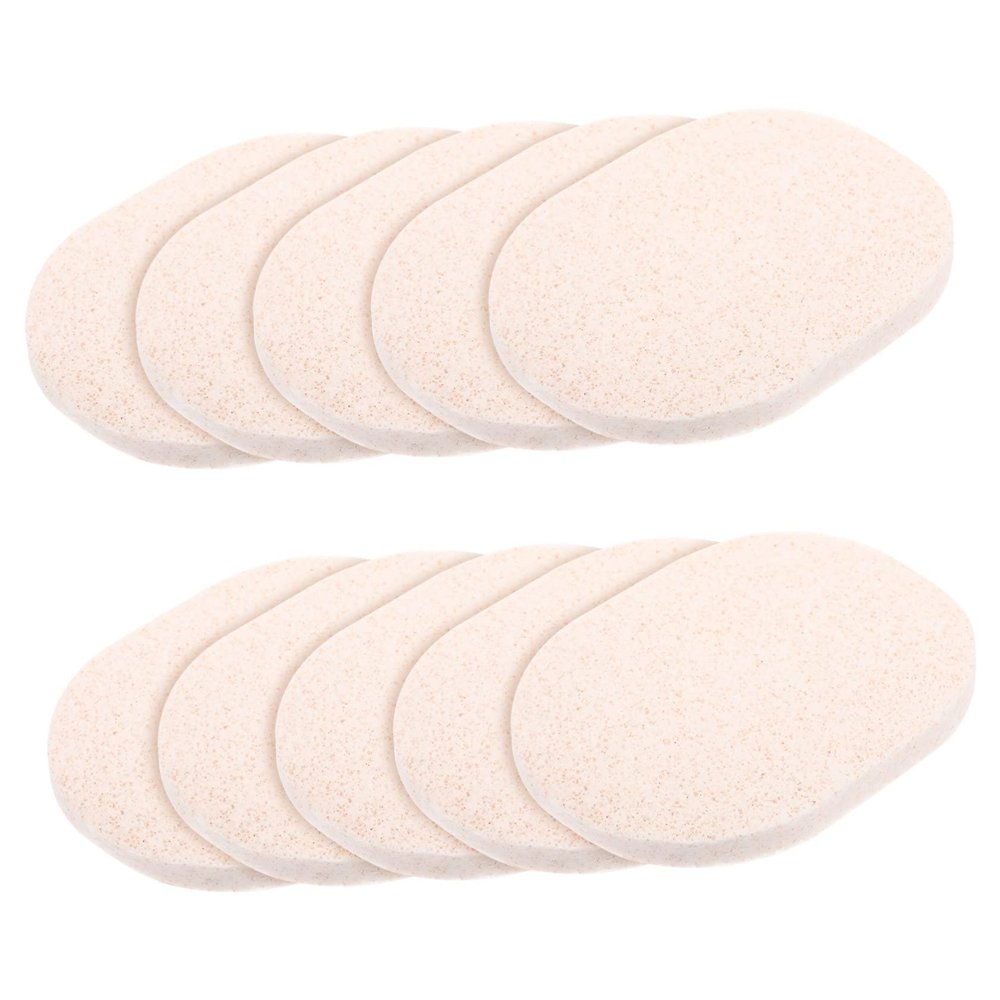 ETHZZLE 10Pcs Reusable Facial Sponges for Gentle Exfoliating and Makeup Removal Skin Friendly High Absorption Face Cleaners Portable Soft Sponges for Daily Face Washing and Deep Cleansing