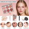 34 Pcs All in One Makeup Kit for Women Full Kit, Makeup Sets Includes Eyeshadow Palette Contour Stick Eyebrow Soap Cosmetic Brush Set Makeup Gift Set for Women Teen (A203) view 4