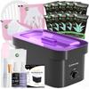 BUMPLYBEE 7000ml Paraffin Wax Machine for Hand and Feet-Black Hand Wax Paraffin Machine for Hands with 10pcs Aloe Vera Paraffin Bath RefillsFoot Care Kit,Moisturizing and Exfoliating view 1