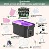 BUMPLYBEE 7000ml Paraffin Wax Machine for Hand and Feet-Black Hand Wax Paraffin Machine for Hands with 10pcs Aloe Vera Paraffin Bath RefillsFoot Care Kit,Moisturizing and Exfoliating view 2