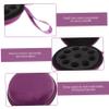 Baluue Slot Velvet Essential Oil Carrying Case with Frame Round Travel Organizer Bag for Bottles Portable Perfume Holder for Aromatherapy Storage and Gift Giving view 3