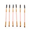 VICASKY 6Pcs Double Ended Eyebrow and Eyelash Brush with Angled Brow and Spoolie Brushes for Precise Eye Makeup Application Versatile Multi Use Tools for Beginners and Professionals Pink view 1