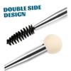 Beaupretty 6Pcs Dual Ended Eyebrow Brush and Eyelash Sponge Applicators with Handles for Precise Brow Stamping and Mascara Application Makeup Tools in White and Black view 4