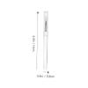 FRCOLOR 4Pcs Silicone Lip Mask Brushes with Dustproof Cover Transparent Handle Lipstick Applicators for Women Soft Skin Friendly Eyeshadow and Concealer Makeup Pens view 2