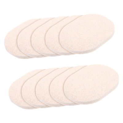 Baluue 10Pcs Portable Facial Sponges Multi Function Exfoliating Pads for and Makeup Removal Quick Drying Compact Face Cleaner for Travel and Daily Use