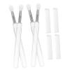 SHERCHPRY 4Pcs Silicone Lip Brush with Dustproof Covers for Precise Lipstick and Eyeshadow Application Multi Use Cosmetic Applicators for Women and Makeup Enthusiasts view 1