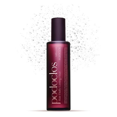 podoclos Hair Fluffy Lasting Fixer | Salon-Grade, 24H Strong Hold, Anti-Frizz & Tames Flyaways, Lightweight Non-Sticky Formula with 9 Essential Vitamins, Made in Korea | 6.76 fl oz