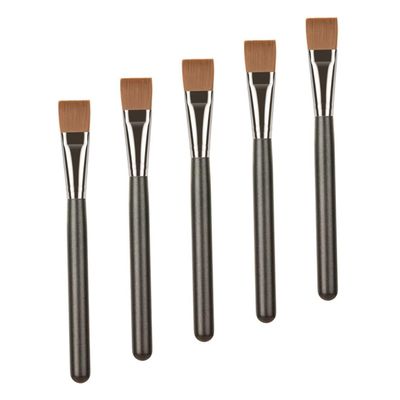 5pcs Skincare Face Mask Brush Flat-Shaped Beauty Tools Mask Brush Face Applicator Double-Ended Facial Mud Facial