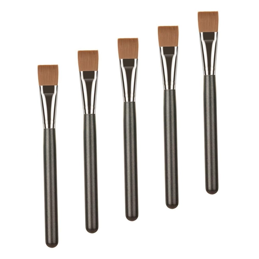 5pcs Skincare Face Mask Brush Flat-Shaped Beauty Tools Mask Brush Face Applicator Double-Ended Facial Mud Facial