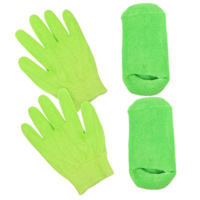 Baluue Moisturizing Gloves and Socks for Women Breathable Skin Friendly Lotion Gloves and Socks Overnight Hand and Foot Care for Dry Cracked Skin Lock Moisture and Soothe Roughness