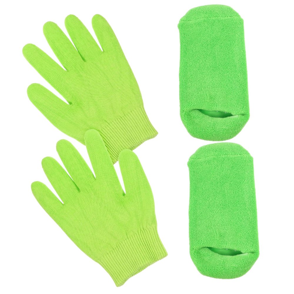 Baluue Moisturizing Gloves and Socks for Women Breathable Skin Friendly Lotion Gloves and Socks Overnight Hand and Foot Care for Dry Cracked Skin Lock Moisture and Soothe Roughness