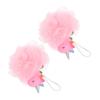 Baluue 2Pcs Unicorn Bath Mesh Shower Balls for Exfoliating Body Scrubber Poufs with Soft Massage Texture Skin Friendly Loofahs for Gentle Deep Cleaning and Skin view 1