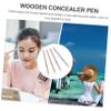 Beaupretty 4pcs Professional Spot Concealer Pencils Concealer Sticks for Scar and Dark Coverage Wood Cosmetic Makeup Pens view 4